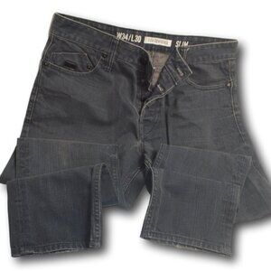 D.Co Certified Denim Men's Black Denim Jeans Slim W34 / L30